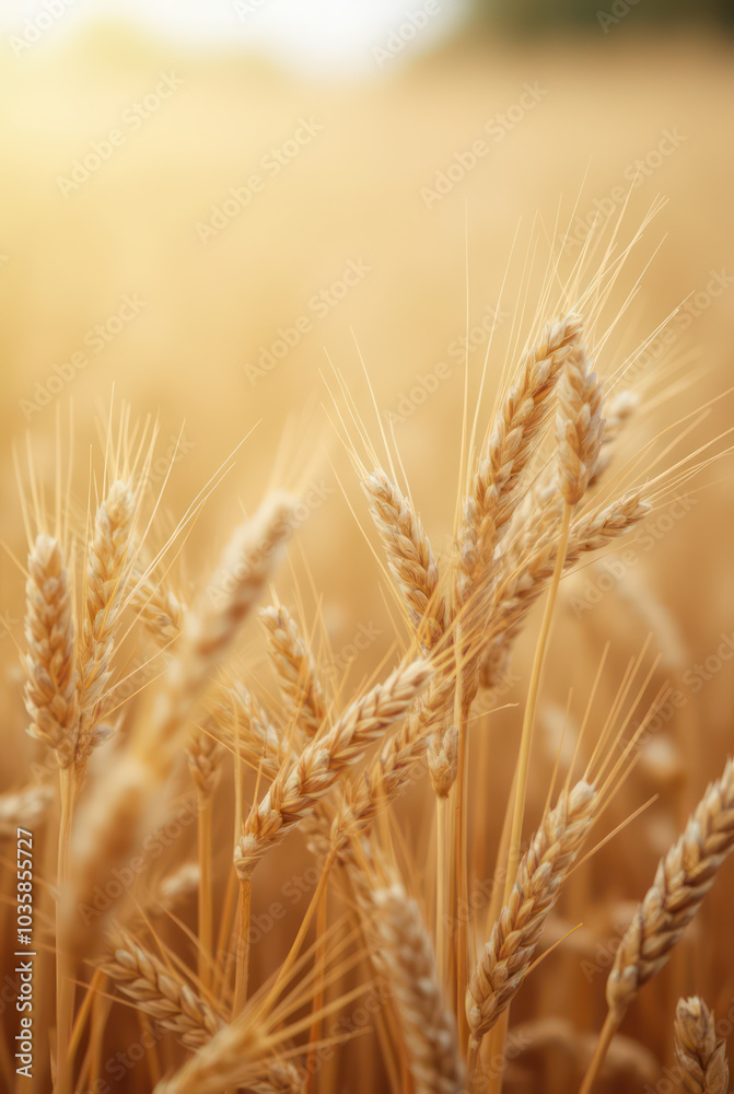 Wheat frame made of golden wheat or rye ears. Ears of wheat border Wheat frame made of golden wheat or rye ears. Ears of wheat border