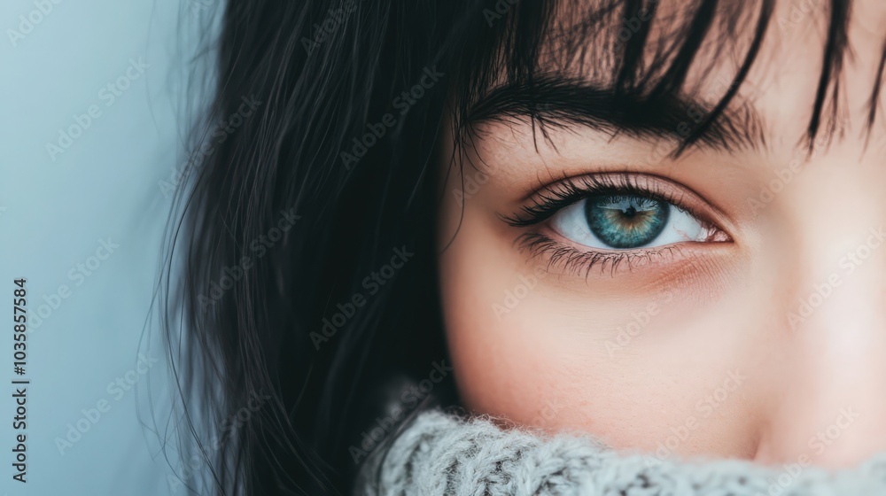 Your eye is the window to your soul - concept human psychology macro photograph. Closeup of an attractive young girls eyelashes and beautiful brown pupil with dreamy look or blurry screen tired vision Your eye is the window to your soul - concept human psychology macro photograph. Closeup of an attractive young girls eyelashes and beautiful brown pupil with dreamy look or blurry screen tired vision