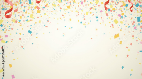 Vibrant Confetti Celebration Abstract Background - Perfect for Party, Festive, and Event Designs