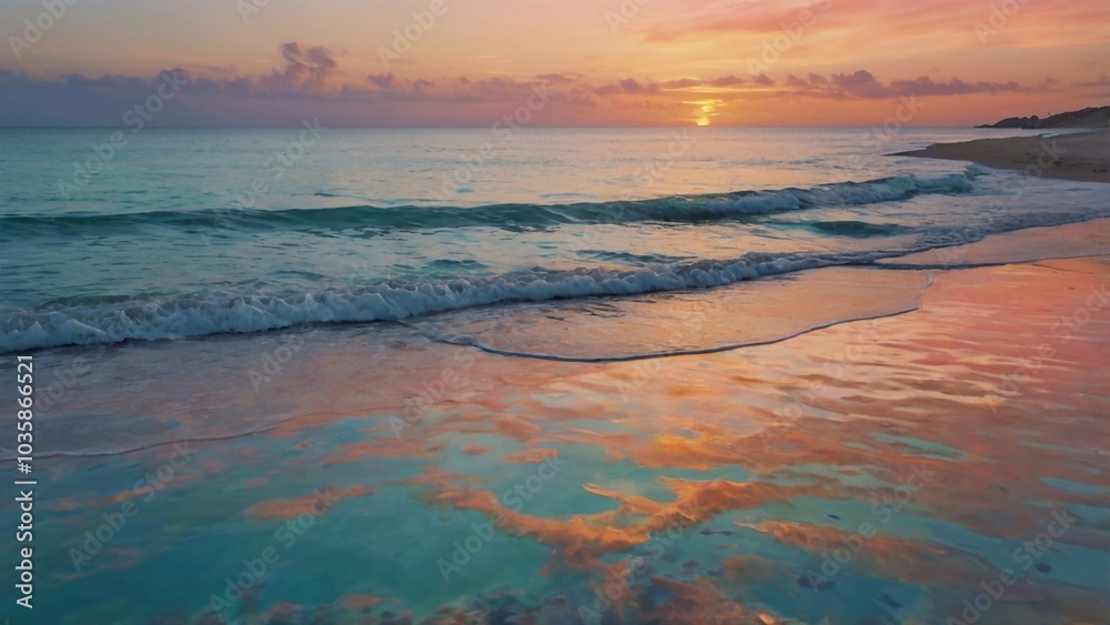 Fototapeta premium sunset over the sea