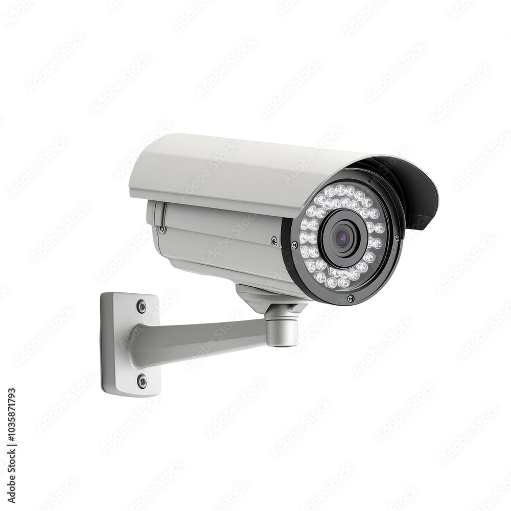 Security camera on a white isolate background Security camera on a white isolate background