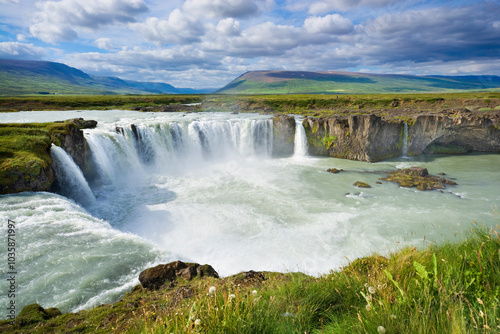 Goðafoss waterfall in northern Iceland