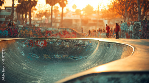 Black african american skateboarder freestyling. Generative AI
