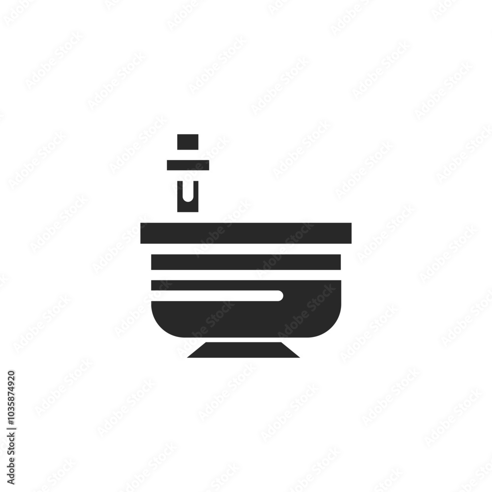 Obraz premium Silhouette of Spa and sauna Elements