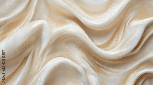 Abstract background featuring soft fabric in waves, with marble texture and gold glitter.