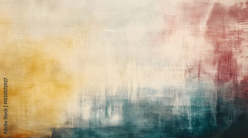 Obraz premium Abstract canvas texture background with soft, blended colors -