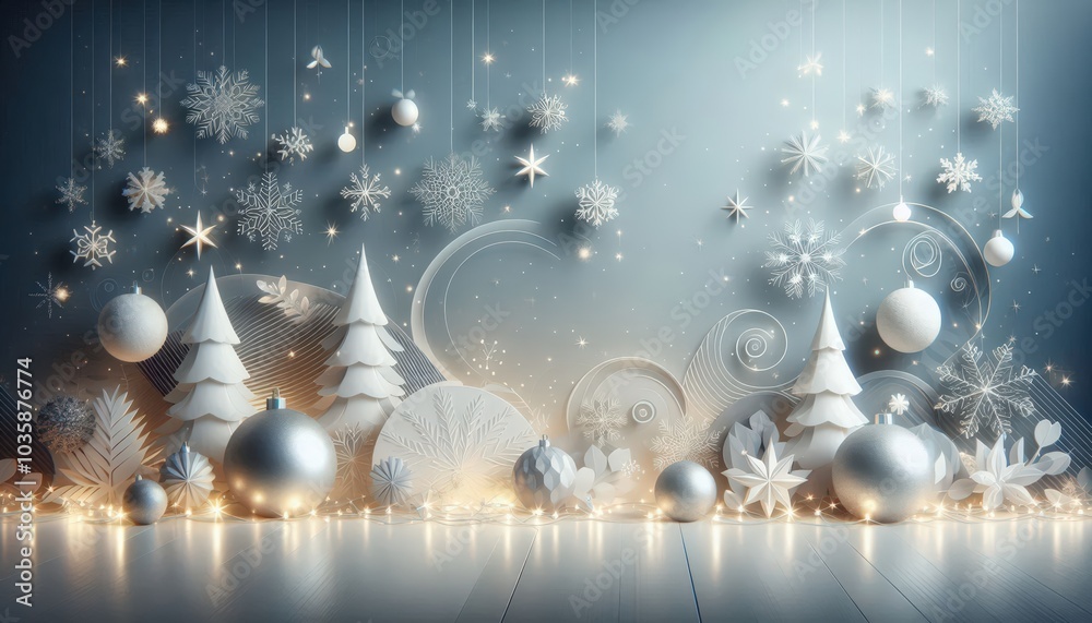 Elegant Winter Wonderland Decoration Elegant Winter Wonderland Decoration