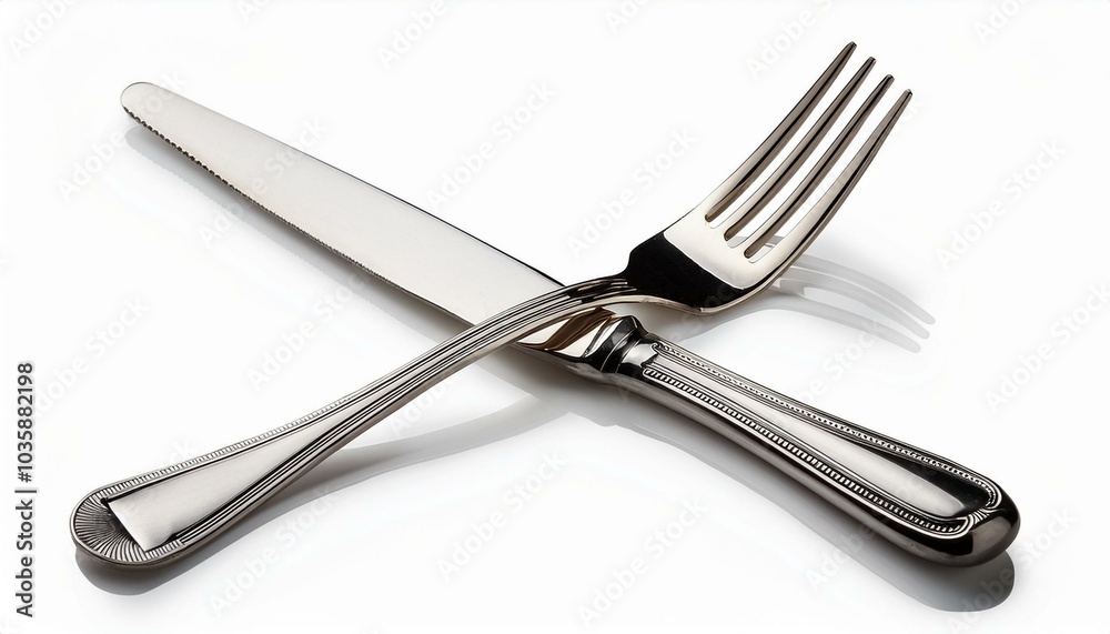  fork and knife knife fork white background