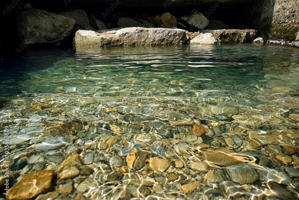 Fototapeta premium Water pollution in the environment created with Generative AI