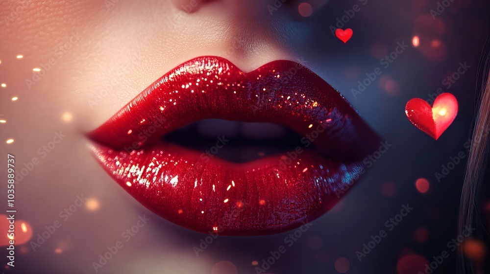 A kiss of love. heart-shaped lips. Valentine's Day. Gorgeous girl with a crimson lip color. lip contour. A kiss of love. heart-shaped lips. Valentine's Day. Gorgeous girl with a crimson lip color. lip contour.