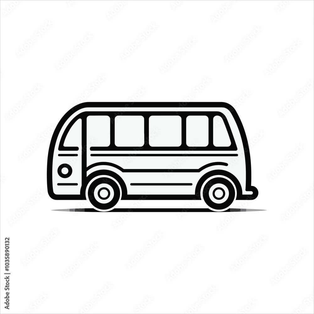 Bus isolated on white Bus isolated on white