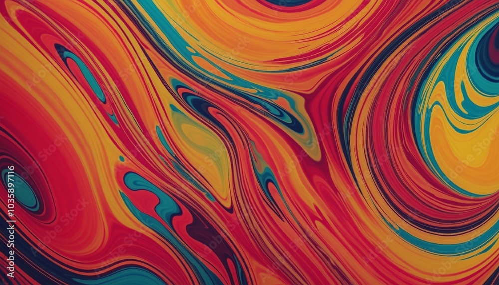 Fototapeta premium Iridescent Liquid Surface