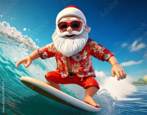 Cute Cartoon Christmas Sant...