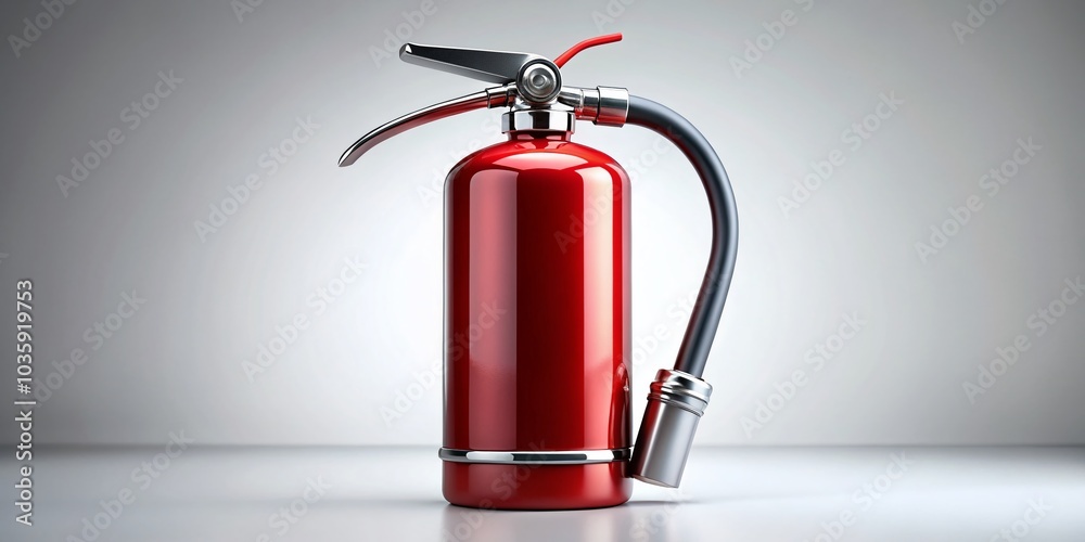 Bold Red Graphic Fire Extinguisher Icon - Safety Preparedness Bold Red Graphic Fire Extinguisher Icon - Safety Preparedness