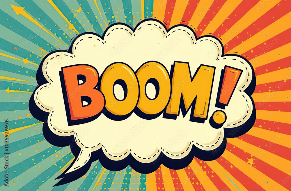 Boom pop art cloud bubble. Smile, wow, pow, cool, ok, oops, wtf funny speech bubble. Trendy Colorful retro vintage background in pop art retro comic style. Illustration easy editable for Your design Boom pop art cloud bubble. Smile, wow, pow, cool, ok, oops, wtf funny speech bubble. Trendy Colorful retro vintage background in pop art retro comic style. Illustration easy editable for Your design