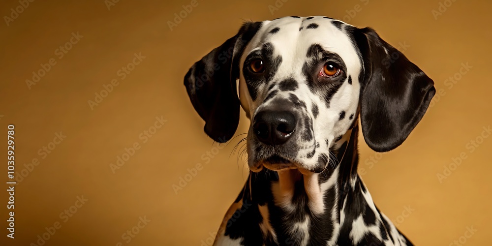 Dalmatian Dog in Studio Background Dalmatian Dog in Studio Background
