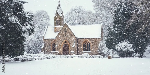 Snowy Church in a Winter Wonderland