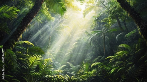 Sunlight Through the Jungle