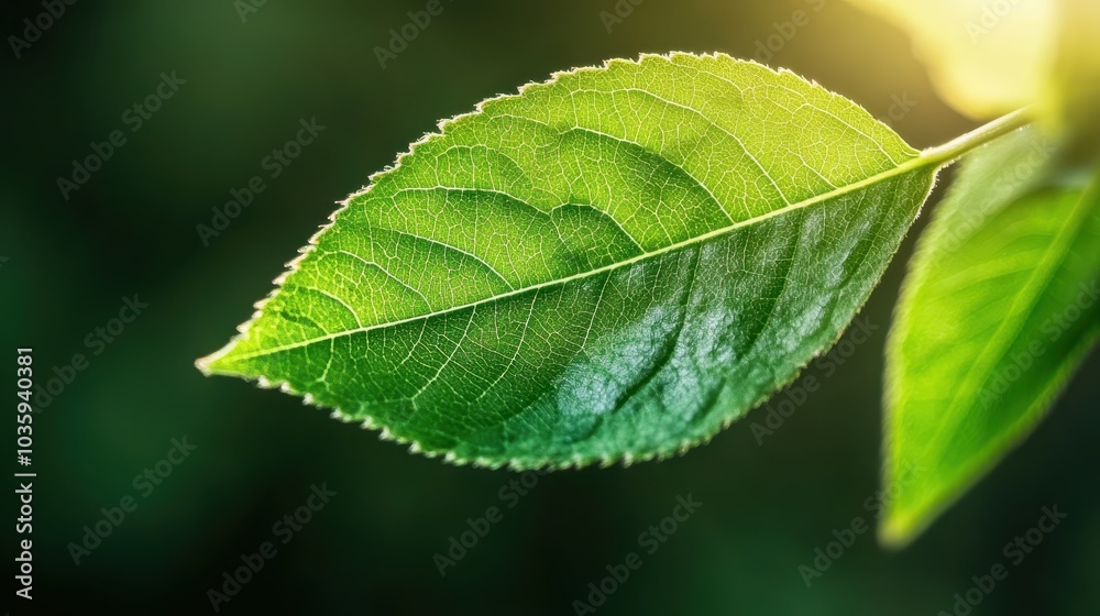 This radiant image captures a green leaf with sunlight streaming through, beautifully showcasing its veins and highlighting the natural world’s intricate artistry. This radiant image captures a green leaf with sunlight streaming through, beautifully showcasing its veins and highlighting the natural world’s intricate artistry.