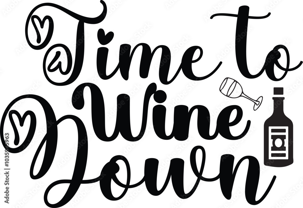 Wine typography SVG vector illustration design Wine typography SVG vector illustration design