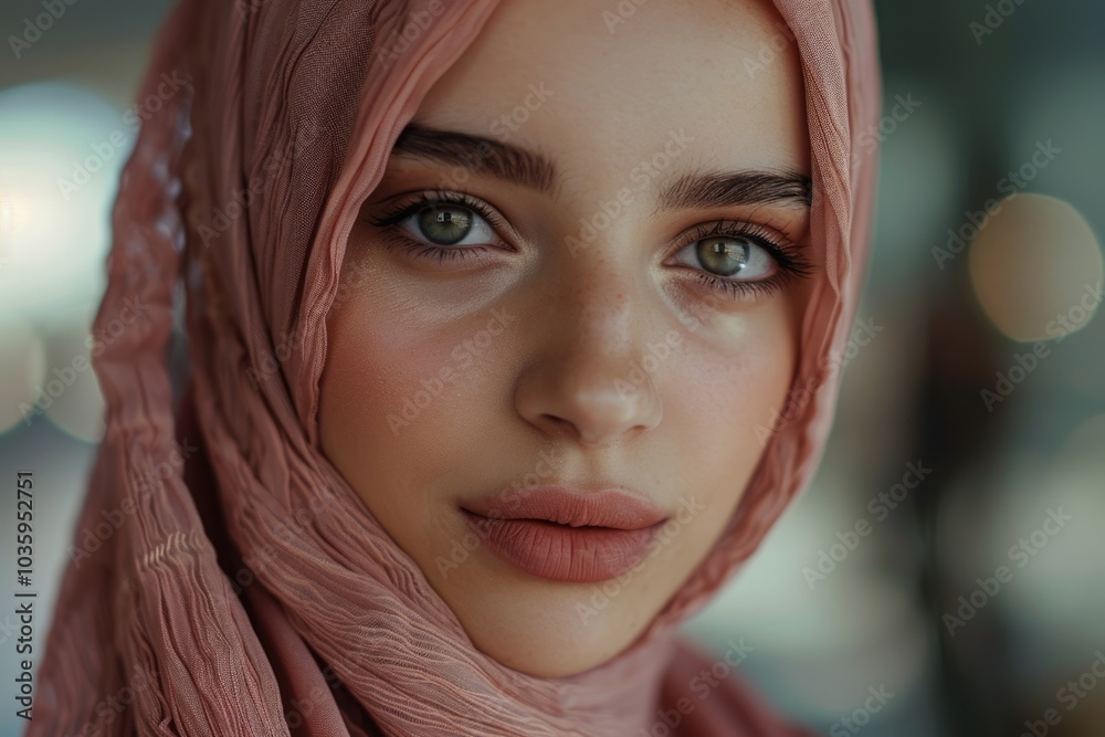 Close up of a young beauty and natural arab woman posing Close up of a young beauty and natural arab woman posing