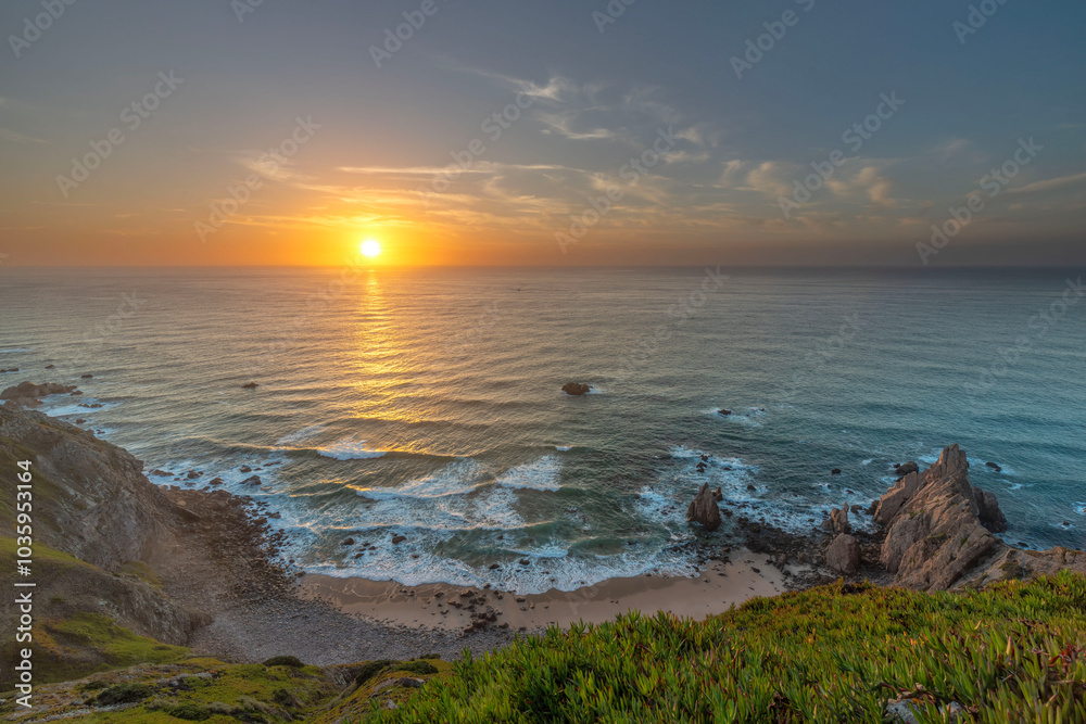 Obraz premium Por do sol Cabo da roca