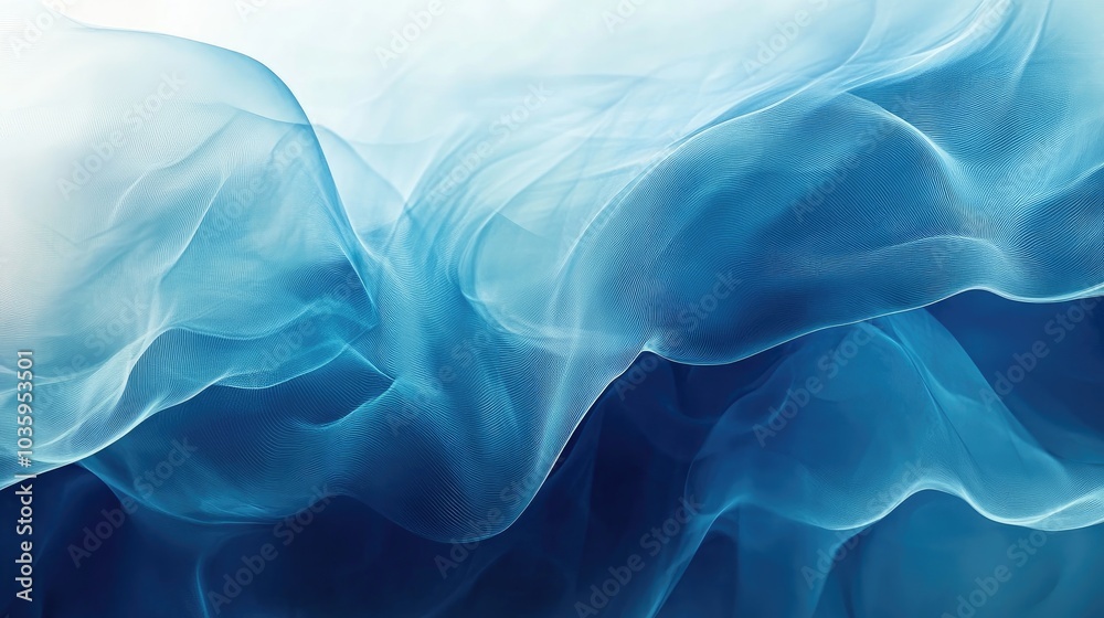 Obraz premium Elegant abstract wallpaper in azure tones ideal for interior decoration corporate designs blogs postcards posters and various creative projects