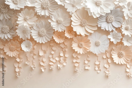 A harmonious display of white blooms set against a clean, white background.