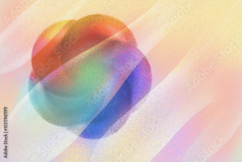 Abstract colorful background in warm colors. Digital print with texture and noise.