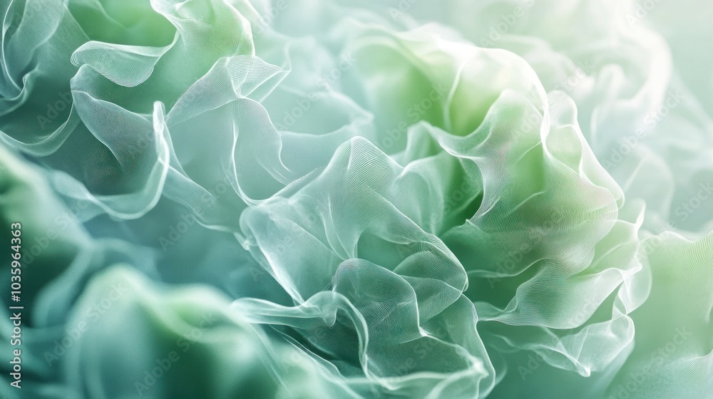 Abstract Green Fabric Texture Abstract Green Fabric Texture