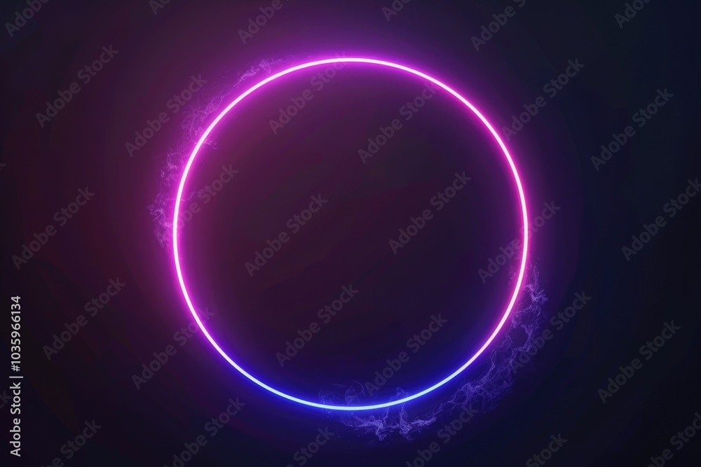 Repeating circle light frames on black background. Repeating circle light frames on black background.