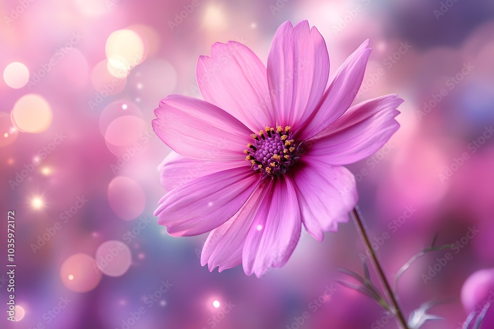 Pink flower with bokeh background Pink flower with bokeh background