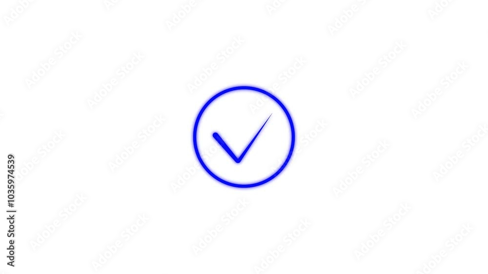 Check mark icon animation on white background. success, successful, send and done checkmark icon animation. Check mark icon animation on white background. success, successful, send and done checkmark icon animation.