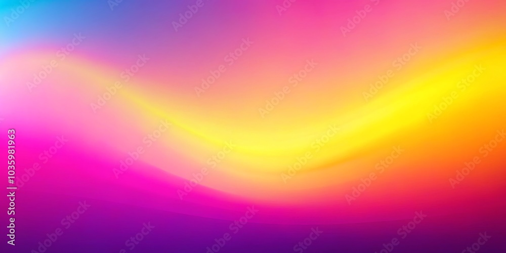 Obraz premium Abstract Gradient Sunset, Blue, Yellow, Orange, Pink, gradient, sunset