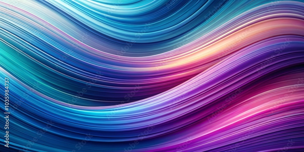 Naklejka premium Abstract Swirling Gradient Vibrant Blue to Purple, Digital Art, Abstract Background, Abstract Art, Swirling Patterns, Gradient Background, Digital Painting