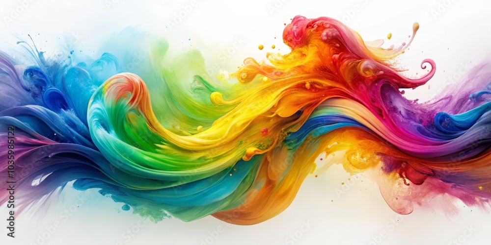 Abstract Swirls of Color, Paint Splash, Liquid Art, Rainbow, Abstract Abstract Swirls of Color, Paint Splash, Liquid Art, Rainbow, Abstract
