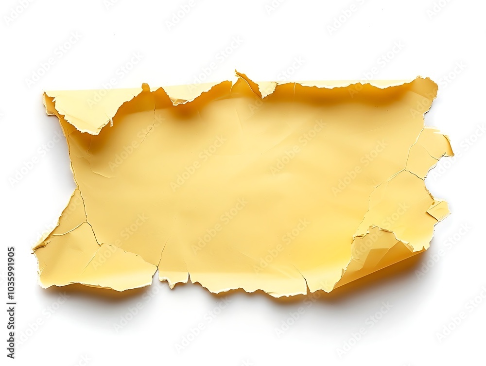 Pieces of torn paper on white background, space for text. Pieces of torn paper on white background, space for text.