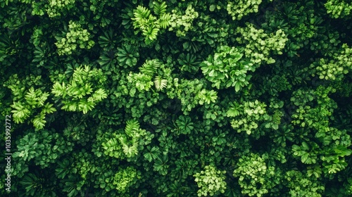 Lush Green Foliage Background