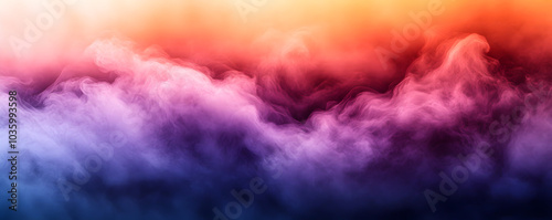 Abstract Minimalist Gradient Background - Soft Pink and Blue Gradient Fade Banner