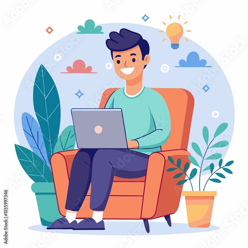 person with laptop