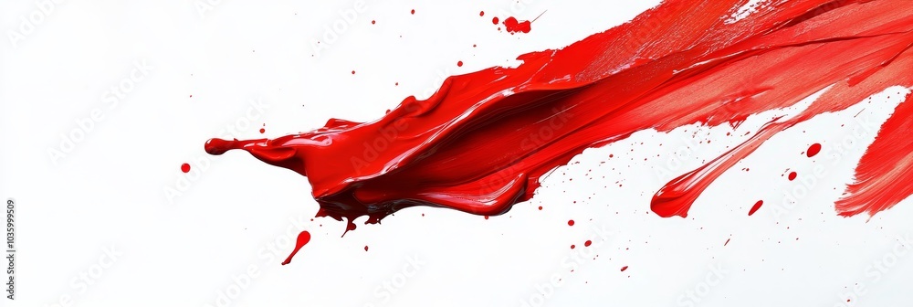 Red paint splash on white background, abstract art, vibrant color, dynamic motion, creative expression. Red paint splash on white background, abstract art, vibrant color, dynamic motion, creative expression.