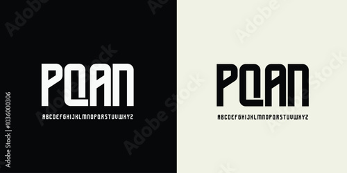 Elegant Modern Serif Alphabet Font Set Minimalist Futuristic Classic Lettering Design