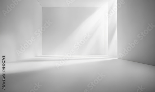 Wallpaper Mural Abstract empty white and gray gradient soft light background of studio room for art work design Torontodigital.ca