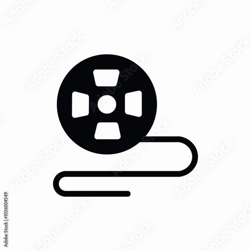 film processing icon sign vector