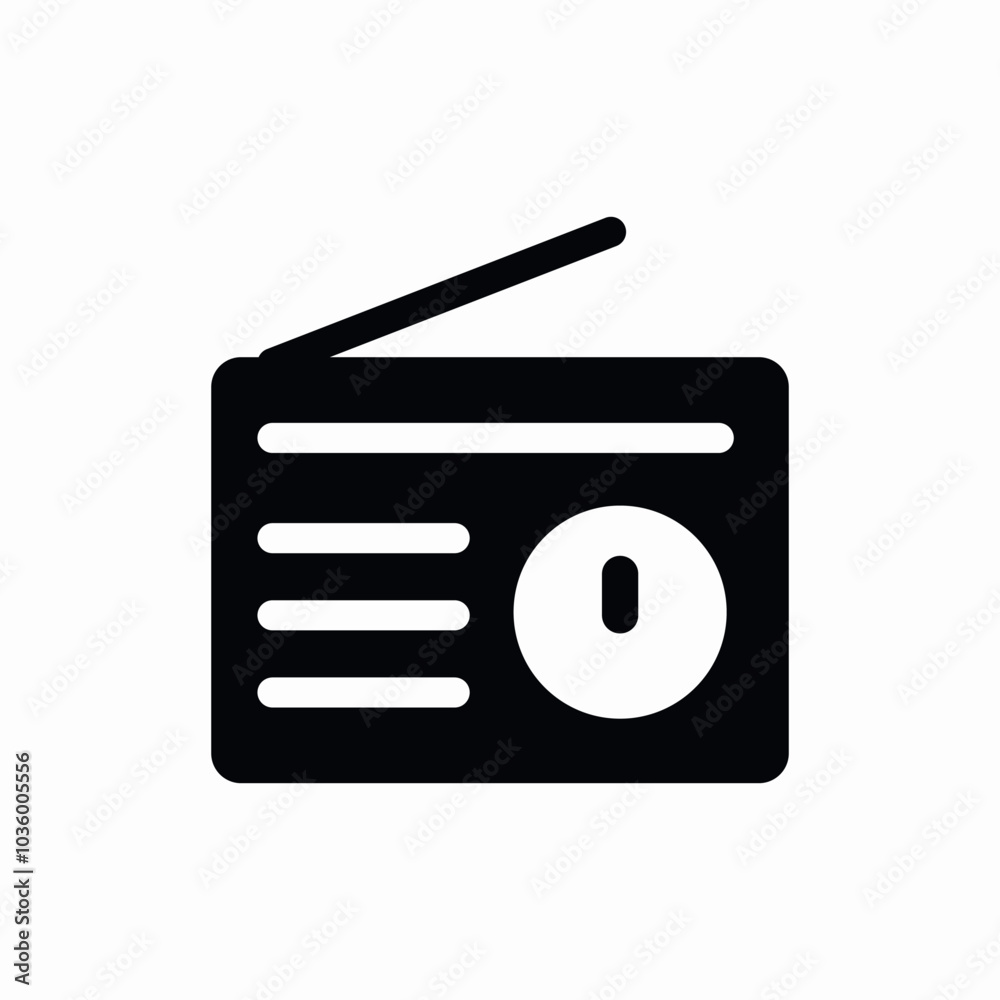 radio box icon sign vector radio box icon sign vector