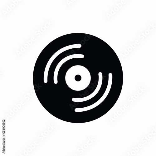 vinyl record icon sign vector
