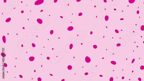 Animated polka dot pattern pink background