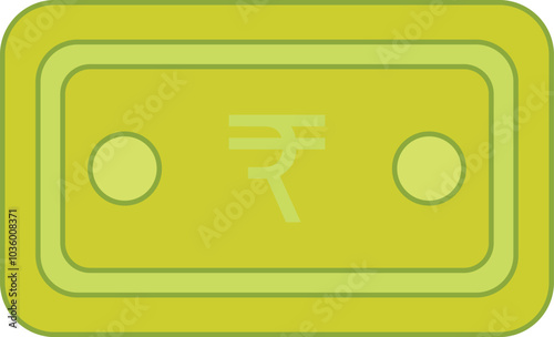 Indian rupee note icon currency finance illustration  photo