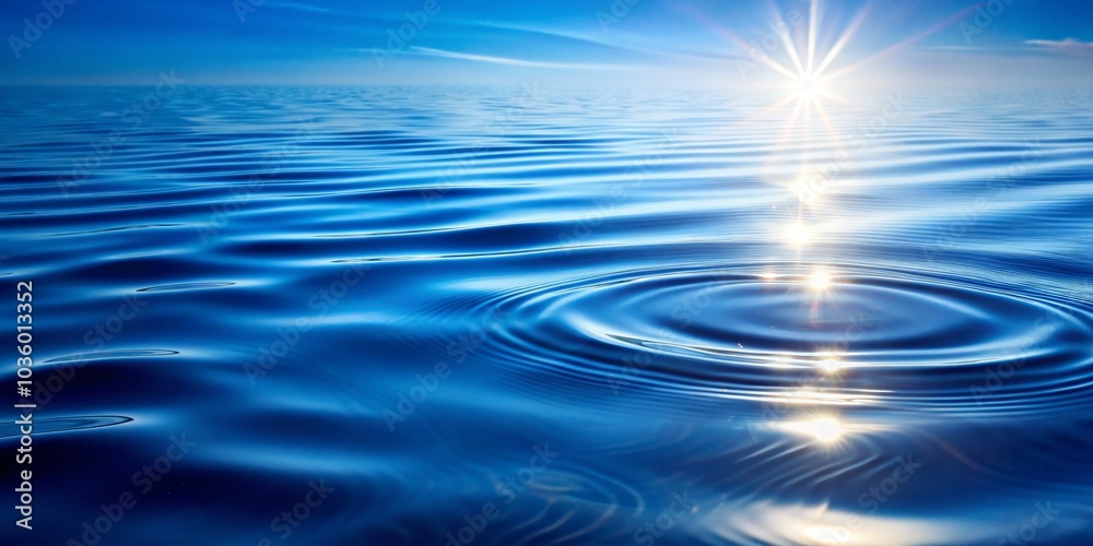 Sunlight Reflecting on Ripples in Blue Water, Water Ripples, Blue Water, Sunlight Reflection Sunlight Reflecting on Ripples in Blue Water, Water Ripples, Blue Water, Sunlight Reflection