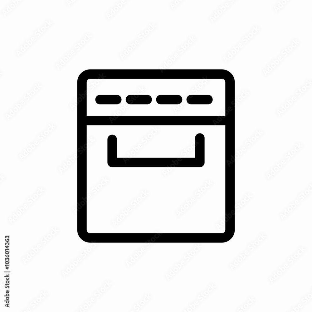dish washer icon sign vector dish washer icon sign vector